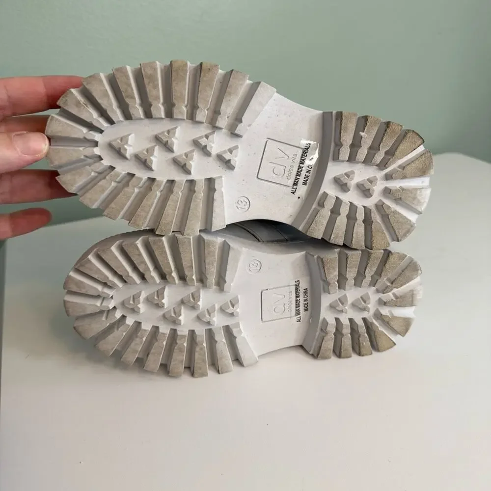 Dolce Vita DV By Kids Kobra‎ Size 13 Light Gray Chunky Lug Sole Mule Slip-On